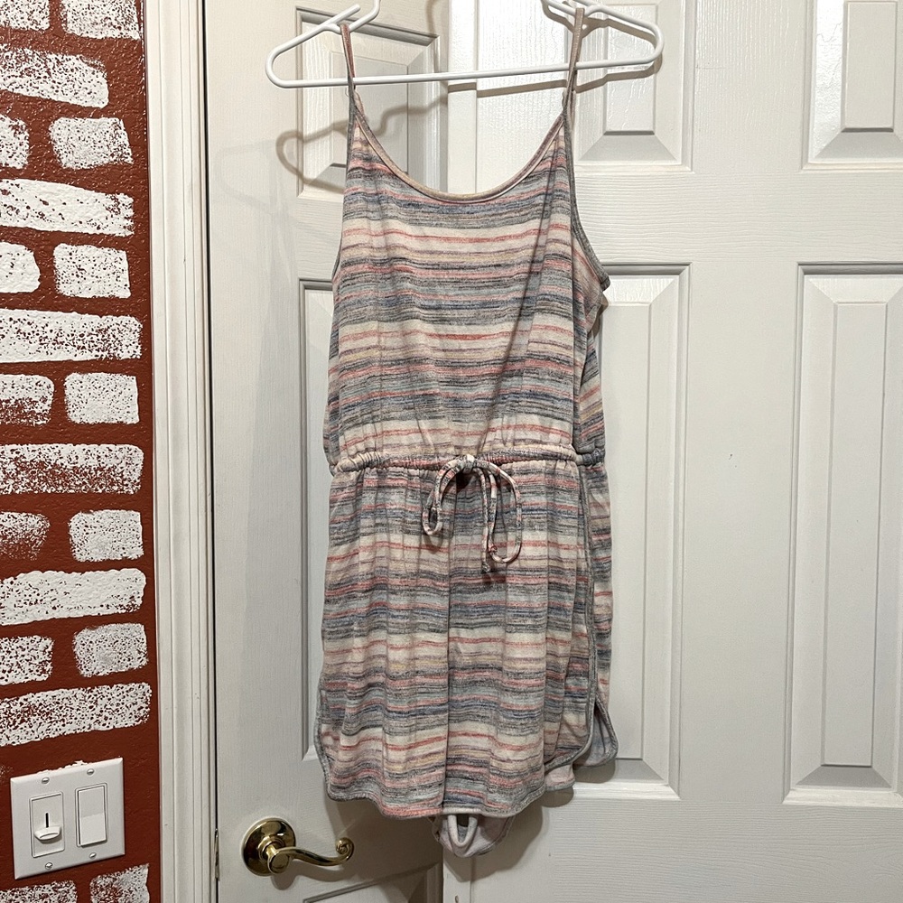 Striped Mossimo romper, large. Very comfy!